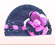 Velvet 
                      Blossom Hat