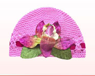 Velvet 
                      Orchid Hat